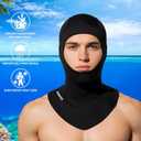 Diving Scuba Hood 3mm Thermal Neoprene Wetsuit Hood for Men Women Wetsuit Hat Cap for Snorkeling Kayaking Sailing Surfing with Flow Vent