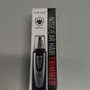 Ear and Nose Hair Trimmer Clipper - 2026 Professional Painless Eyebrow & Facial Hair Trimmer for Men Women,Battery-Operated Trimmer with IPX7 Waterproof,Dual Edge Blades for Easy Cleansing Black