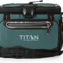 Titan by Arctic Zone Deep Freeze Cooler - Zipperless Hardbody Cooler - Deep Freeze Insulation, HardBody Liner, and SmartShelf, 30 Can