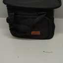 Femuar Reusable Lunch Box for Men/Women - Insulated Lunch Bag Leakproof Lunchbox for Work Office Picnic Beach - Freezable Lunch Cooler Bag with Adjustable Shoulder Strap - Black (Medium Size)