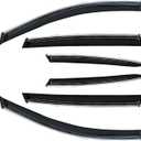 Shatterproof Out-Channel Window Deflectors for Honda CR-V (CRV) 2012 2013 2014 2015 2016 Rain Guards Window Visors for Cars Vent Car Accessories 6 pcs(for CRV 12-16 6-Piece Chrome)