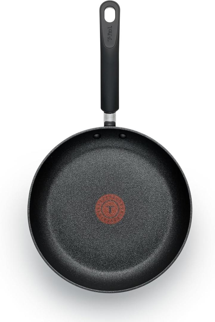 T-fal C4610263 Titanium Advanced Nonstick Thermo-Spot Heat Indicator Dishwasher Safe Cookware Fry Pan, 8-Inch, Black 