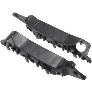 Bumper Support Bracket, Left and Right Side Front Bumper Retainer Bracket Hold Mount No.865133X000/865143X000 for Hyundai Elantra 2011-2016 ABS Plastic Black, 1 Pair