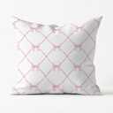 Pink Bow Pillow Covers 18x18, Coquette Pillow Covers, Coquette Room Decor, Pink Bow Room Decor, Preppy Dorm Room Decor, Coquette Gifts for Women