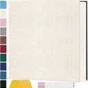 Zesthouse Photo Album Self Adhesive Pages, 60 Pages Magnetic Scrapbook Albums with Sticky Page, Photos Album Holds 8x10 & 5X7 & 4x6 & 6x8 & 3x5, Large Picture Book Ideal Gift for Family Wedding Baby (Beige)