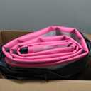 AWSUM Inflatable Air Gymnastics Mat 10ft/13ft/16ft/20ft/23ft Training mat 4/8 inches Thick tumbling mat with Electric Pump for Home/Gym/Outdoor (Pink/Black)