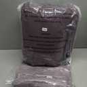 WRENSONGE Twin Comforter Set- 5 Pieces Artic Plum Twin Bed in a Bag, All Season Twin XL Bedding Sets with 1 Fitted Sheet, 1 Flat Sheet, 1 Pillow Sham and 1 Pillowcase