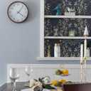 HAOKHOME Floral Wallpaper Peel and Stick Vintage Navy/Beige/Olive Green Damask Wall Paper Renter Friendly Contact Paper 17.7in x 9.8ft