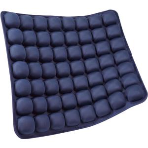 SUNFICON Air Seat Cushion Inflatable Seat Cushion Portable Car Seat Office Chair Wheelchair Pad Anti Bedsore Orthopedics Pain Pressure Relief Cushion Camping Seat Mat w Pump 18 ''x 16'' x1'' Blue