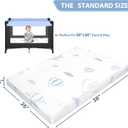 Pack and Play Mattress - 38"x26" Pack N Play Mattresses Pad with Breathable Removable Cover - Dual-Sided Memory Foam Foldable Portable Baby Crib Mattress, Balloon