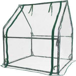Gardzen Mini Greenhouse Heavy Duty Portable Green House, Clear Tent Small Greenhouse for Indoor Outdoor Plants 36.2(L) x36.2(W) x42.5(H)