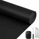 3 x 200 ft Biodegradable Paper Weed Barrier Black Heavy Duty Biodegradable Landscape Fabric with Landscape Staples and Pick Hook Stronger Weed Grass Blocker for Outdoor Garden Lawn