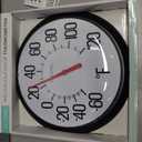 La Crosse 104-134 13.25 Round Indoor/Outdoor Analog Dial Thermometer