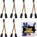 5 x 6 Pcs 7cm JR/Futaba Style Servo Extension Cable 1 to 2 Y Harness Leads Splitter Cable Male to Female Extension Lead Wire for RC Models Drone Car