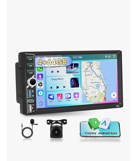 8 Core 4+64GB for Hyundai Elantra 2007 2008 2009 2010 Android Car Stereo Wireless Carplay, 9 Inch IPS Touch Screen Android Auto Car Radio DSP GPS Navigation WiFi AHD Backup Camera Bluetooth FM RDS