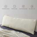 Bioweaves 100% Organic Washed Cotton Percale Weave Body Pillow Cover GOTS Certified Body Pillow Pillowcase 21 x 54, F Dew