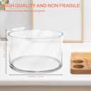 Prikoi 155oz Large Trifle Bowl with Lid, Modern Design Clear Glass for Salads, Dessert, Fruit, and Party Displays, 2025 Thickened Version