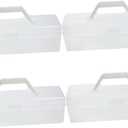 GLEAVI Portable 4-Piece Kitchen Utensil Storage Box Cutlery Organizer Food-Safe Plastic for Home and Restaurant Use Forks and Noodle Keeper