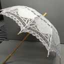Lace Parasol Umbrella Vintage Wedding Bridal Lace Umbrella for Decoration Photo Tea Party 32 Inch Adult Size