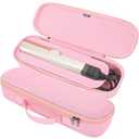RAIACE Hard Storage Case Compatible with Dyson Airstrait Straightener, Travel Carrying Bag. (case only). (Pink)