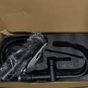 KENES Pull Down Bathroom Faucet with Sprayer, Matte Black Single Handle Bathroom Sink Faucet with Pull Out Sprayer, Vanity Bar Faucet with Pop Up Drain & Deck Plate, KE-9065B-2 (Short)