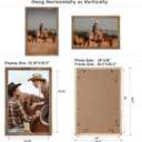 Rustic Picture Frame 24x36, 100% Reclaimed Wood Frame with Tempered Glass, Farmhouse Style Photo Poster Frame 24x36 Distressed & Vintage Looking Wall Decor Gallery Frame Set Mounting or Table Display