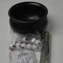 Halloween Decorations Indoor - Magic Auto Mixing Witches Cauldron - Black Plastic Punch Bowl Decor with Light String, Timer Remote for Party Home Kitchen Room Table Mantel