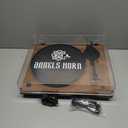 ANGELS HORN Turntable, Vinyl Record Player, Built-in Phono Preamp, Belt Drive 2-Speed, Adjustable Counterweight, AT-3600L (Upgraded Bluetooth Version) (Walnut Wood)