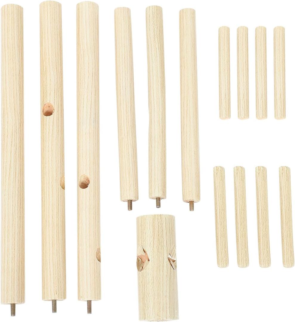 LIFKOME 1pc Wooden Standing Coat Rack Triangular Base Detachable Design for Coats Bags and Hats Stylish and Clothes Hanger for Bedroom and Entryway (170X46X46CM, White)