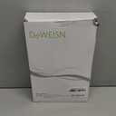 deweisn Floor Mount Tri-Fold Lighted Vanity Mirror with 21 LED Lights, Touch Screen and 3X/2X/1X Magnification, Two Power Supply Modes Make Up Mirror,Travel Mirror (White)