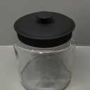 Anchor Hocking Montana 1.5 Gallon Glass Jar with Lid, Black Metal Lid