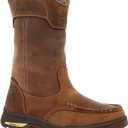 Georgia Boot Athens SuperLyte Alloy Toe Waterproof Wellington Pull-On, Brown, Size 10(M)