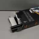 Toilet Paper Holder Free Standing - Toilet Paper Stand with Shelf - Storage for 4 Rolls- Bathroom Organizers, No Drill, for Large Toilet Rolls, 29.7 inch*12.6 inch (Matte Black)