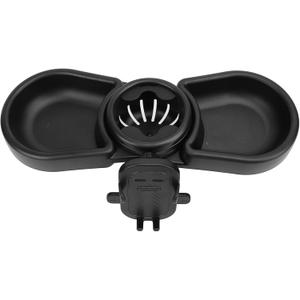 Stroller Cup Holder with Snack Tray, Universal Stroller Food Tray Removable Multifunction Stroller Organizer with Adjustable Buckle and Hooks Reusable Stroller Snacks Holder