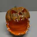 Large Halloween Candy Bowl Pumpkin Candy Dish Jack O Lantern Pumpkin Resin Decorative Bowl Key Bowl For Entryway Table Pumpkin decor