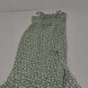 Floerns Women's Summer Split Thigh Spaghetti Strap Cami Midi Floral Dress (Large, Green Flower)