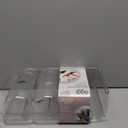 Oggi Bottle Rack for Wine, 6 Bottle Wine Storage - Stackable Wine Rack, Secure Stack Tabs. Water Bottle Storage, Wine Bottle Holder for Kitchen, Cabinet, Fridge - Each Rack Holds 3 Bottles, 2 Pack