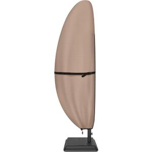 ULTCOVER Patio Parasol 600D Waterproof Outdoor Offset Banana Style Umbrella Cover - Fits Cantilever Offset Umbrella 7.5-11.5 Feet