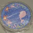 360 Round Turntable for Tonies Figures Storage, Fun Fishing Game with Magnetic Hook to Catch for Tonies Characters, Ocean Theme Wooden Organizer Storage Shelf Display for Toniebox 1/2