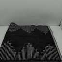 Seavish Black Runner Rug 32x90 Kitchen Runner Rugs Non Skid Washable Low Pile Thin Rugs for Entryway Indoor Bohemian Stripe Hallway Runner Rug Non Shedding Boho Floor Carpet Runner for Bedroom Laundry