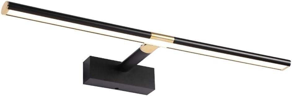 Modern Makeup Mirror Light LED Bathroom Lighting Fixture, Linear Makeup Mirror Wall Mounted Makeup Mirror, Adjustable Mirror Front Light Picture Light,chandalier (70cm, Dark)