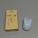 TECKNET Wireless Mouse, 2.4G Ergonomic Optical Mouse, Computer Mouse for Laptop, PC, Computer, Chromebook, Notebook, 6 Buttons, 24 Months Battery Life, 4000 DPI, 6 Adjustment Levels (Lightblue)