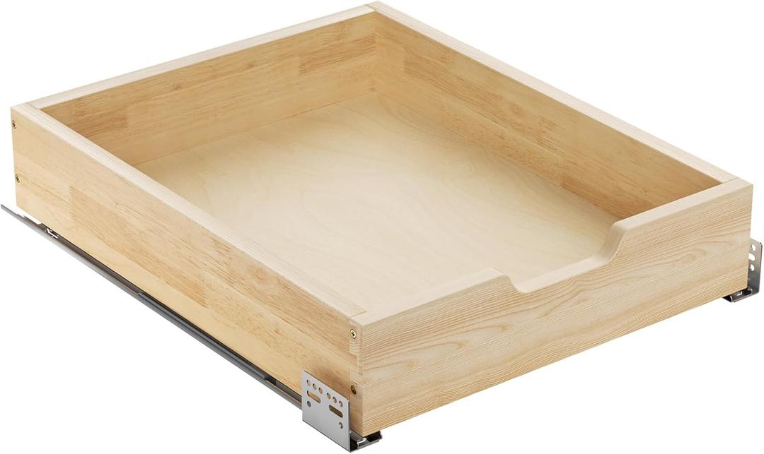 Pull Out Drawers for Cabinets, 16 W x 21 D Soft Close Slide Out Drawers for Kitchen Cabinets, Cabinet Pull Out Shelves Requires At Least 17 Cabinet Opening, Beige 