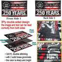 3 Ply 250 Anniversary USA Flag 250th Years American Anniversary Flag Patriotic 4th of July We The People 1776 American Flags for Outside 3x5 Ft Betsy Ross Outdoor Yard Banner Decorations
