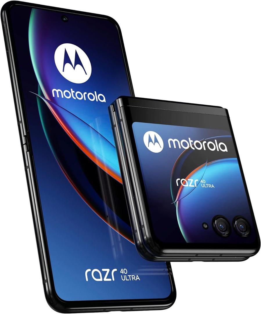 Motorola Razr 40 Ultra Dual-Sim 256GB ROM + 8GB RAM Factory Unlocked 5G Smartphone (Black) - International Version 