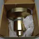 Fixed Shower Head  Filter COMBO ! Anti - Chlorine Hard Water Filtered Shower Heads- 7 Sprays High Pressure Showerheads with 25 Stage Filtration (Brushed Gold)