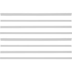 8pcs Dollhouse Wall Moulding Kit Miniature Corner Accessories DIY Trim for Dollhouse Furniture Decoration White Skirting Trim Molding for Mini House Decor