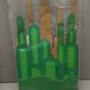 Wizard Green Castle Backdrop Halloween Trunk or Treat Car Decorations Kit Green Castle Cardboard with Yellow Brick Witch Birthday Party Decorations Photography Background