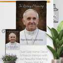 In Loving Memory Pope Francis Picture Garden Memorabilia Flag Church Remembrance Decor Wall Art Tapestry Quote Memorial Decoration Christian Religious Poster Vatican Catholic Gift Made In USA