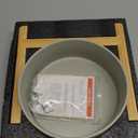 Ceramic 8.2inch Raised Dog Bowl Set, Elevated Feeder with Stand, Food and Water Bowl for Large Breed Dogs, Weighted Pet Dish(60oz, Grey)